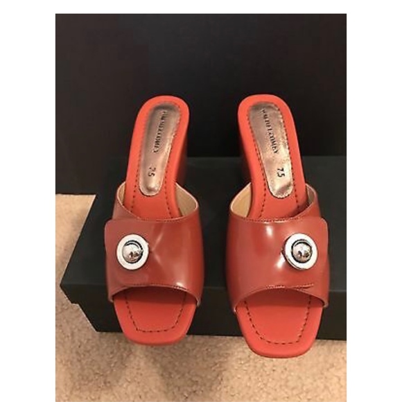ANTHROPOLOGIE BY RACHEL COMEY HESS MULES SIZE 7,5M - Picture 2 of 6